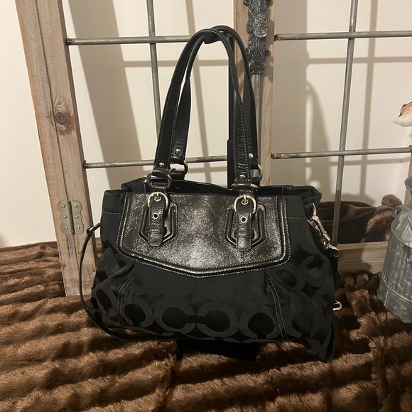 Coach Madison Signature Shoulder Bag with Crossbody Strap - Picture 3 of 11